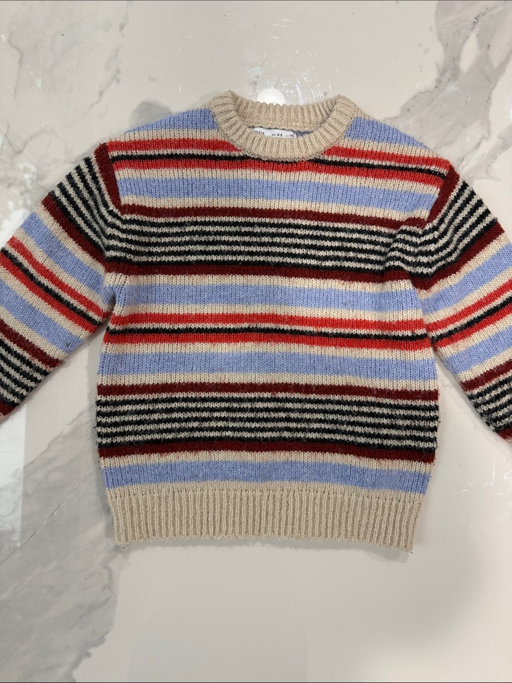 Zara kid’s Striped Crewneck Sweater